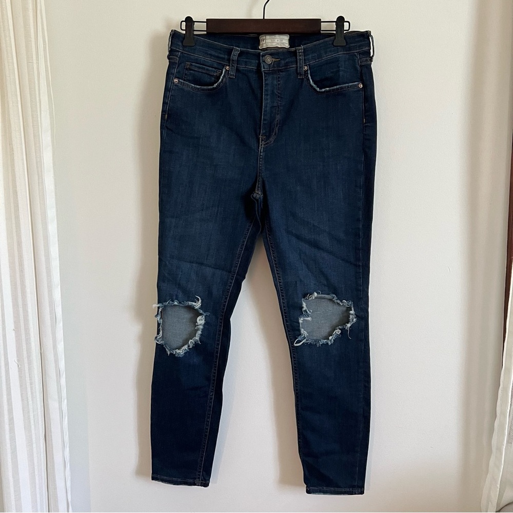 Free people busted knee jeans